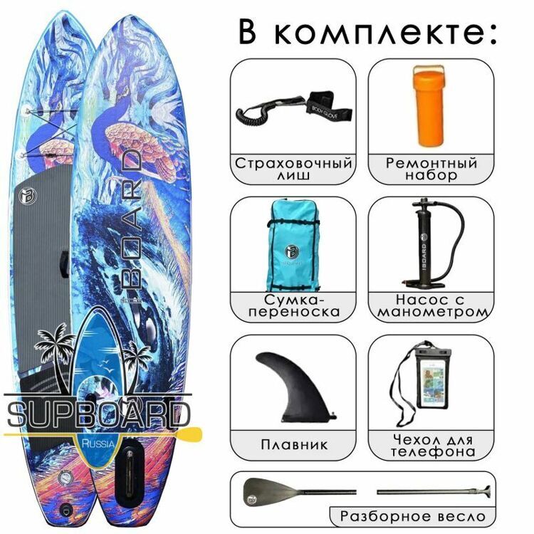 Сап-доска iBoard 11' Aqua для йоги