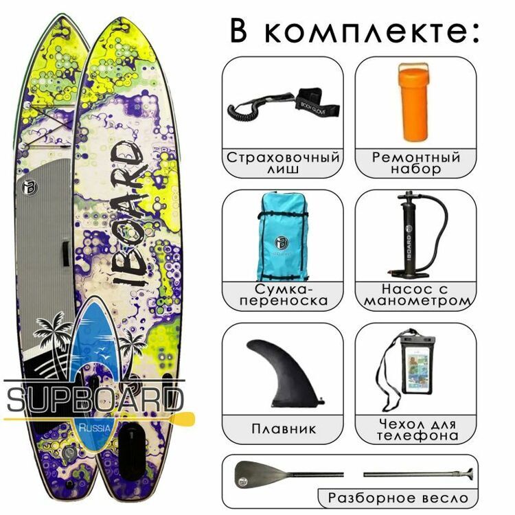 Iboard 11' Reaction 2023 надувной универсальный SUP борд