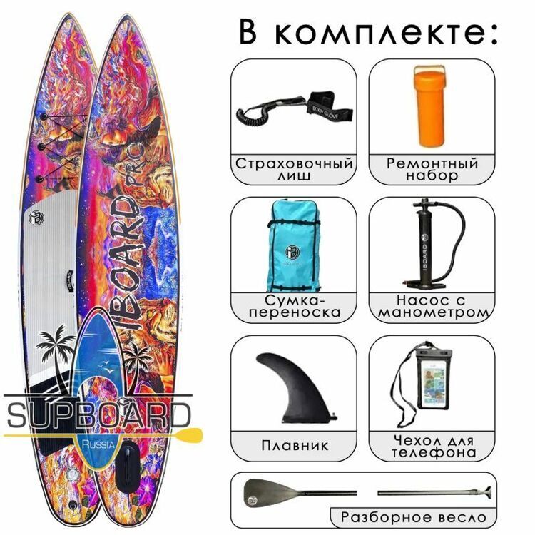 Надувная сап-доска iBoard Pro 12'6 Рысь