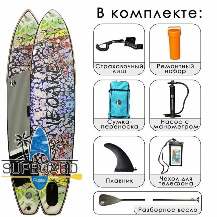 Iboard 11' Stones 2023 надувная доска с веслом