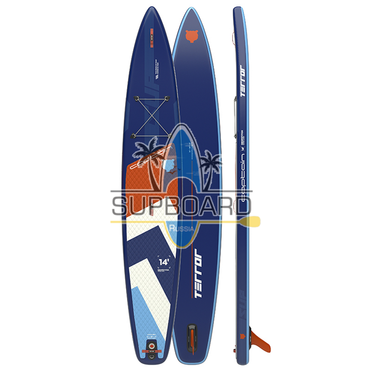 SUP-доска с веслом Terror Captain 14'0" Dark Blue